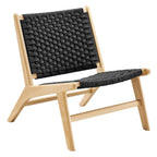 EEI-6543 Saoirse Woven Rope Wood Accent Lounge Chair by Modway