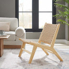 EEI-6543 Saoirse Woven Rope Wood Accent Lounge Chair by Modway