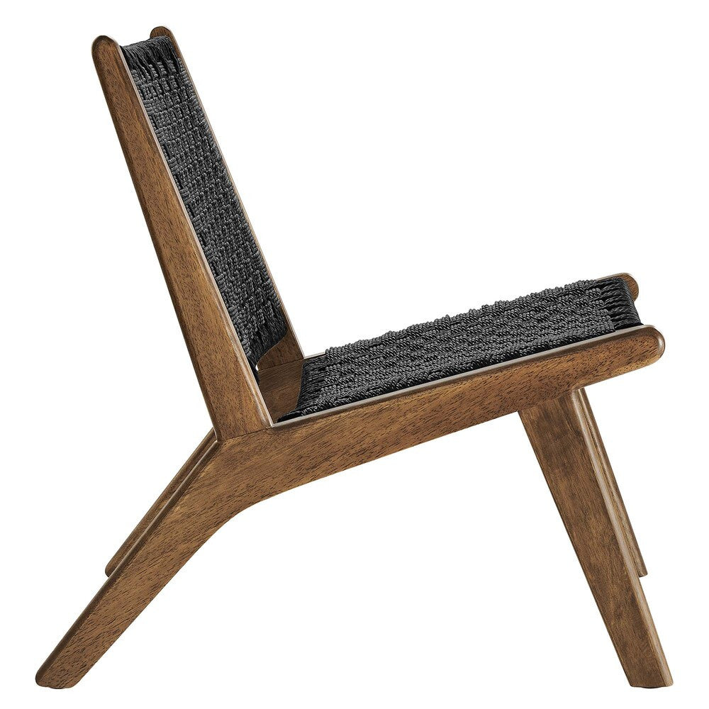 EEI-6543 Saoirse Woven Rope Wood Accent Lounge Chair by Modway