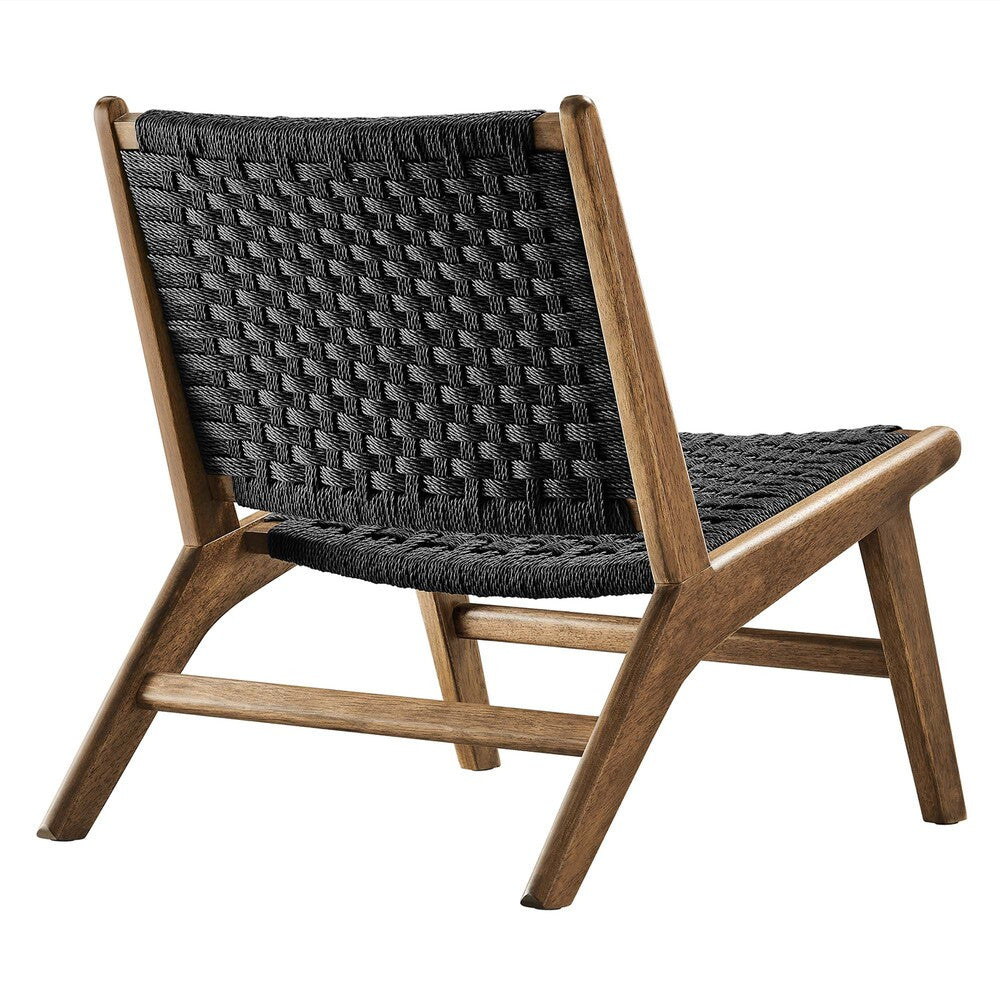 EEI-6543 Saoirse Woven Rope Wood Accent Lounge Chair by Modway