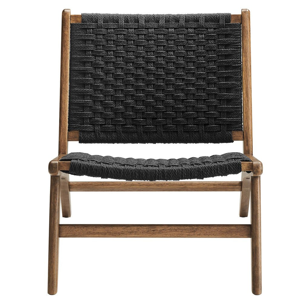 EEI-6543 Saoirse Woven Rope Wood Accent Lounge Chair by Modway