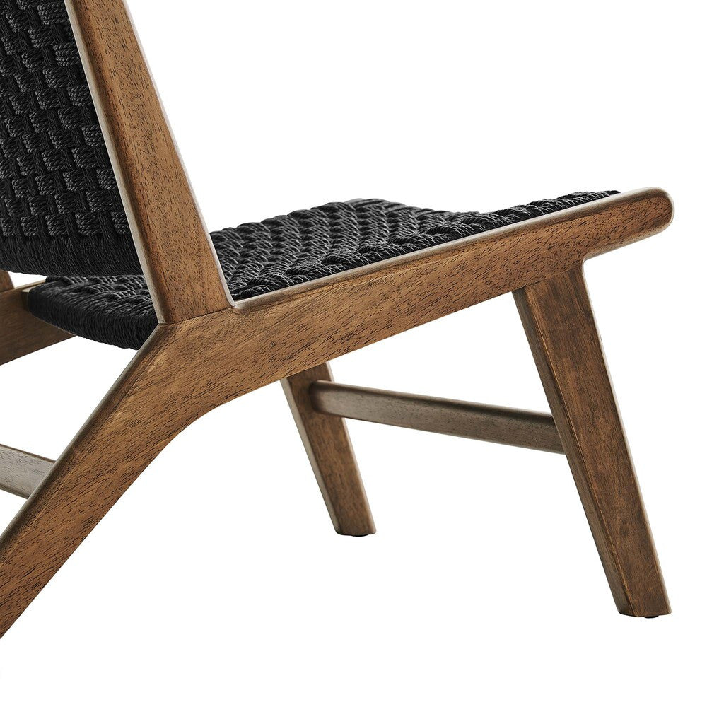 EEI-6543 Saoirse Woven Rope Wood Accent Lounge Chair by Modway