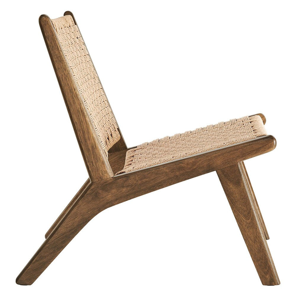 EEI-6543 Saoirse Woven Rope Wood Accent Lounge Chair by Modway