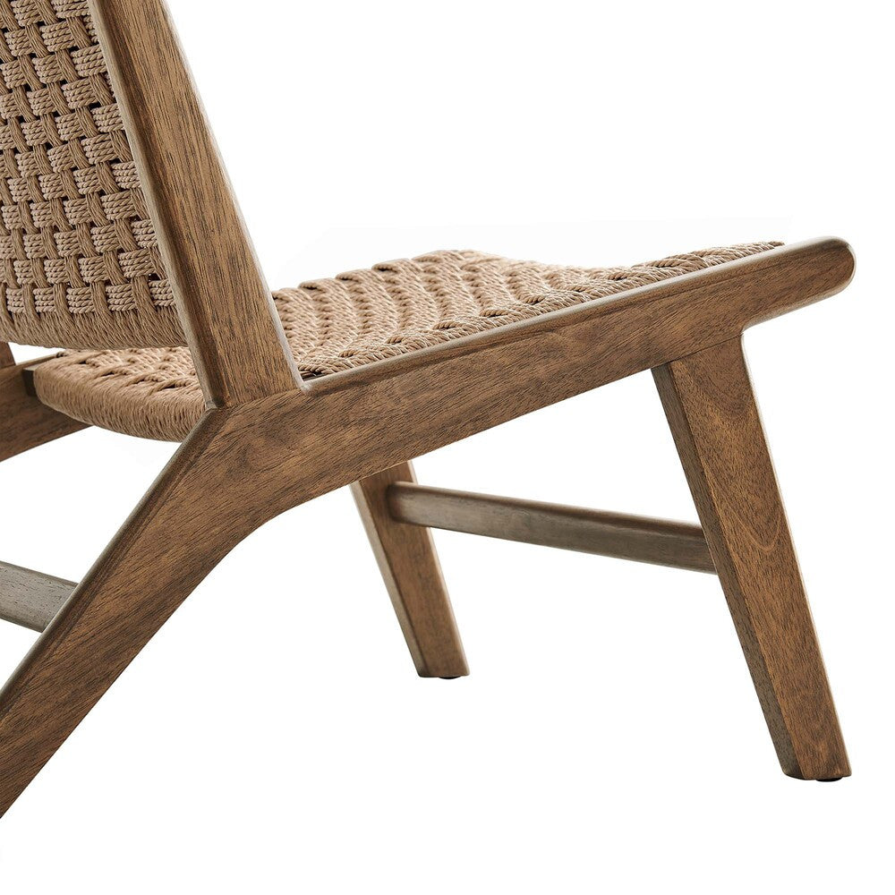 EEI-6543 Saoirse Woven Rope Wood Accent Lounge Chair by Modway