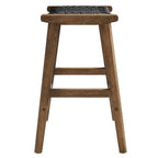 EEI-6548 Saoirse Woven Rope Wood Counter Stool Set of 2 by Modway
