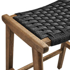 EEI-6548 Saoirse Woven Rope Wood Counter Stool Set of 2 by Modway