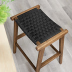 EEI-6548 Saoirse Woven Rope Wood Counter Stool Set of 2 by Modway