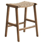 EEI-6548 Saoirse Woven Rope Wood Counter Stool Set of 2 by Modway