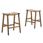 EEI-6548 Saoirse Woven Rope Wood Counter Stool Set of 2 by Modway