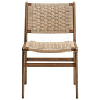 EEI-6545 Saoirse Woven Rope Wood Dining Side Chair Set of 2 by Modway