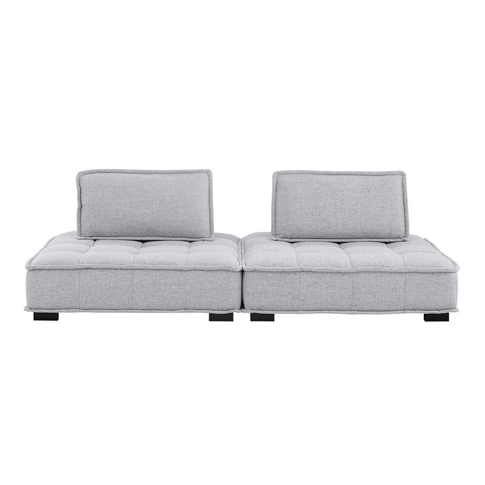 Modway Saunter 2-Piece Tufted Fabric Fabric Loveseat by Modway-EEI-5204