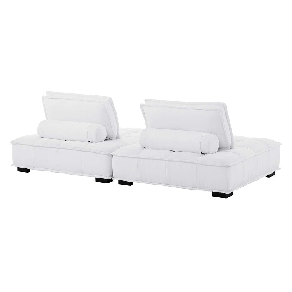 Modway Saunter 2-Piece Tufted Fabric Fabric Loveseat by Modway-EEI-5204