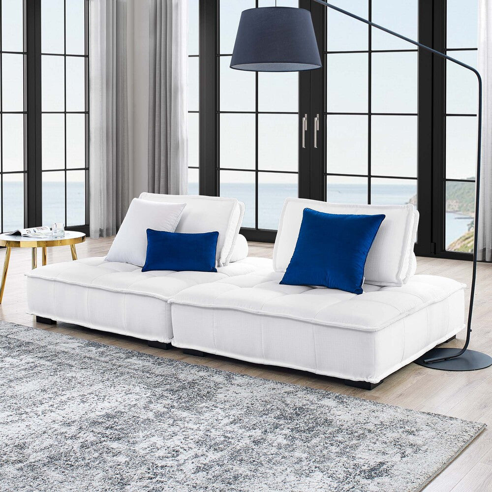 Modway Saunter 2-Piece Tufted Fabric Fabric Loveseat by Modway-EEI-5204