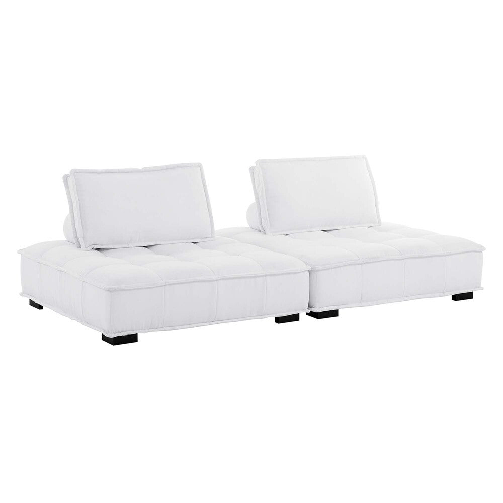 Modway Saunter 2-Piece Tufted Fabric Fabric Loveseat by Modway-EEI-5204