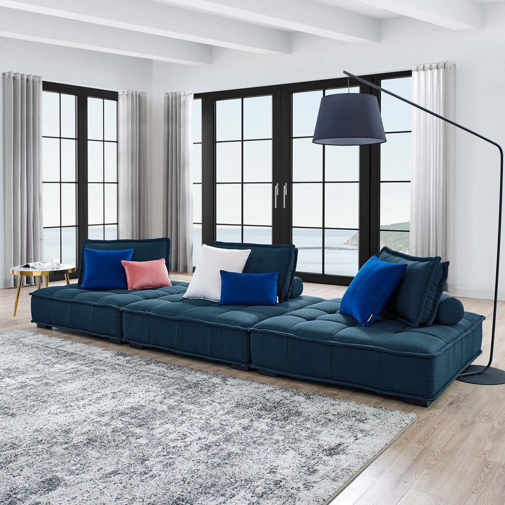 Modway Saunter 3-Piece Tufted Fabric Fabric Sofa by Modway-EEI-5206