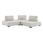 Modway Saunter 3-Piece Tufted Fabric Fabric Sofa by Modway-EEI-5206-BEI  3