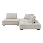 Modway Saunter 3-Piece Tufted Fabric Fabric Sofa by Modway-EEI-5206-BEI  4