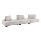 Modway Saunter 3-Piece Tufted Fabric Fabric Sofa by Modway-EEI-5206-BEI