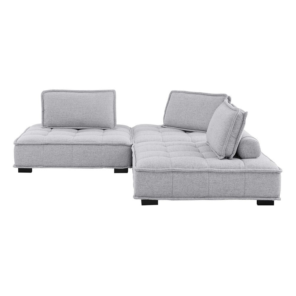 Modway Saunter 3-Piece Tufted Fabric Fabric Sofa by Modway-EEI-5206