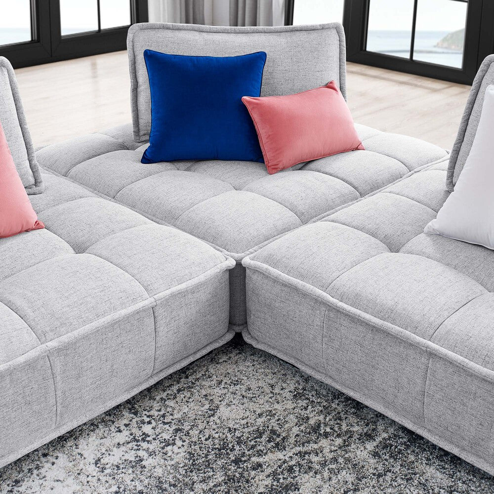 Modway Saunter 3-Piece Tufted Fabric Fabric Sofa by Modway-EEI-5206