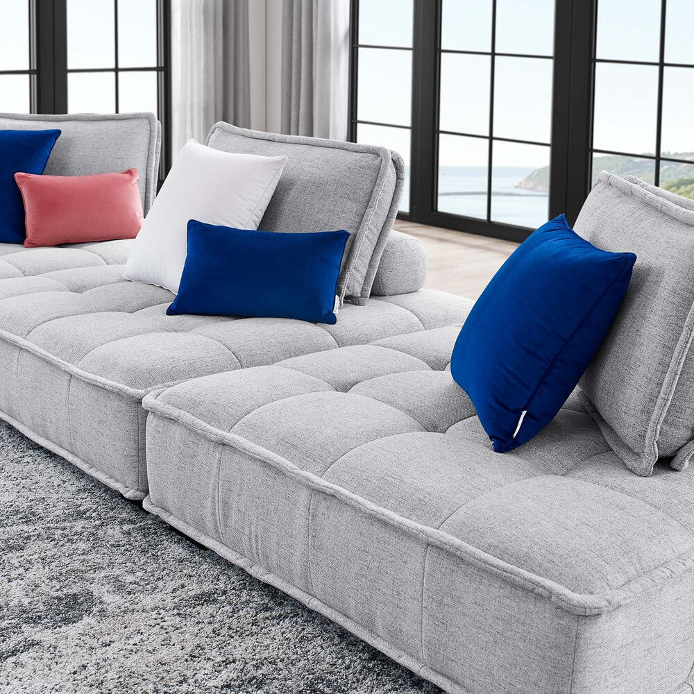 Modway Saunter 3-Piece Tufted Fabric Fabric Sofa by Modway-EEI-5206