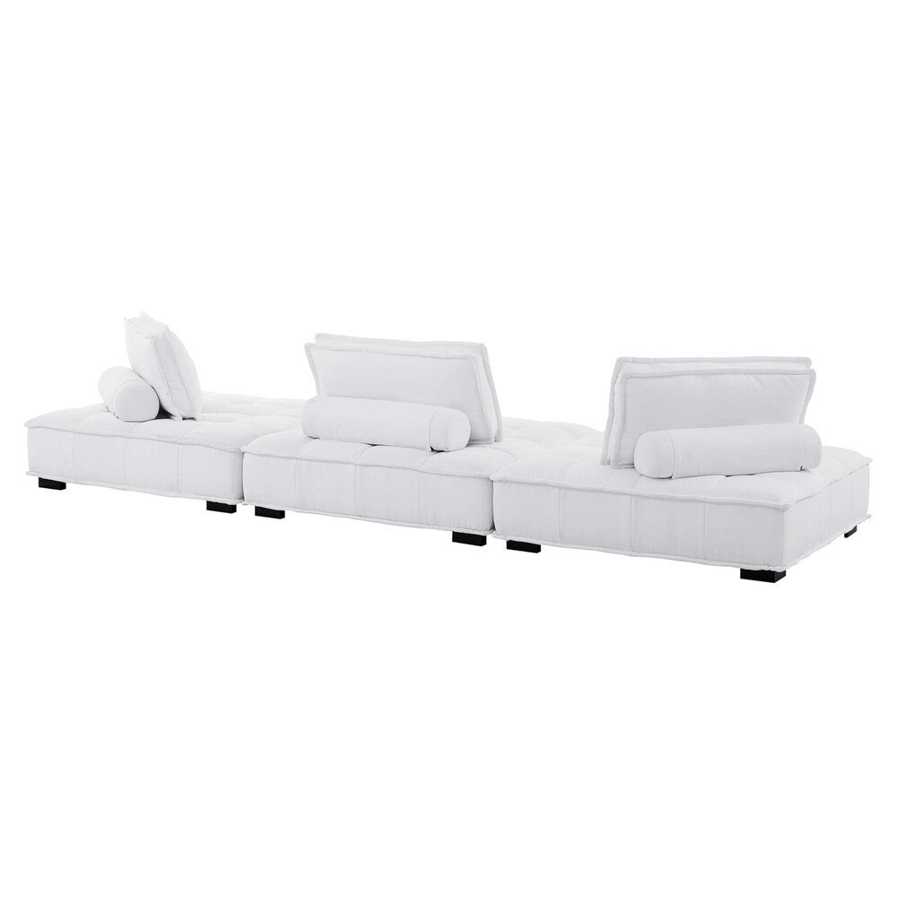 Modway Saunter 3-Piece Tufted Fabric Fabric Sofa by Modway-EEI-5206