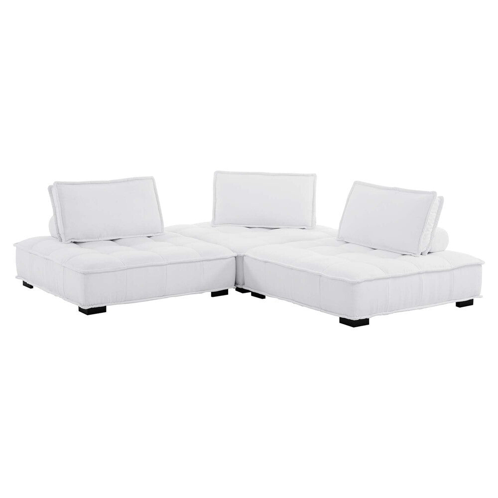 Modway Saunter 3-Piece Tufted Fabric Fabric Sofa by Modway-EEI-5206