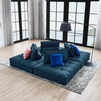 Modway Saunter 4-Piece Tufted Fabric Fabric Sectional Sofa by Modway-EEI-5208