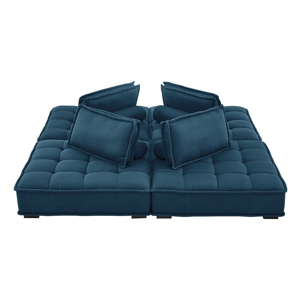 Modway Saunter 4-Piece Tufted Fabric Fabric Sectional Sofa by Modway-EEI-5208