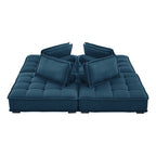 Modway Saunter 4-Piece Tufted Fabric Fabric Sectional Sofa by Modway-EEI-5208
