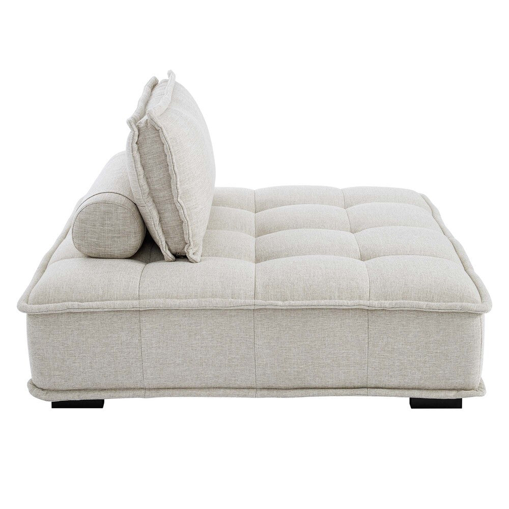 Modway Saunter 4-Piece Tufted Fabric Fabric Sectional Sofa by Modway-EEI-5208-BEI  3