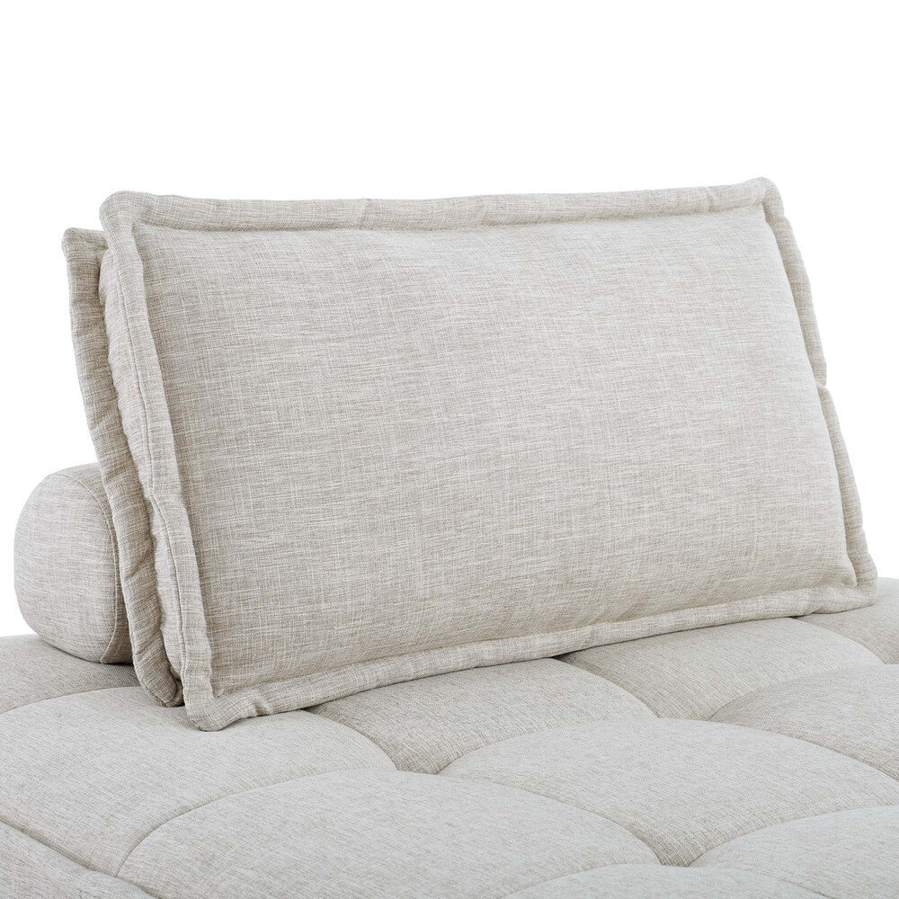Modway Saunter 4-Piece Tufted Fabric Fabric Sectional Sofa by Modway-EEI-5208-BEI  4