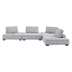 Modway Saunter 4-Piece Tufted Fabric Fabric Sectional Sofa by Modway-EEI-5208