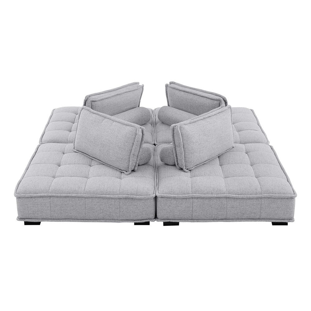 Modway Saunter 4-Piece Tufted Fabric Fabric Sectional Sofa by Modway-EEI-5208