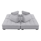 Modway Saunter 4-Piece Tufted Fabric Fabric Sectional Sofa by Modway-EEI-5208
