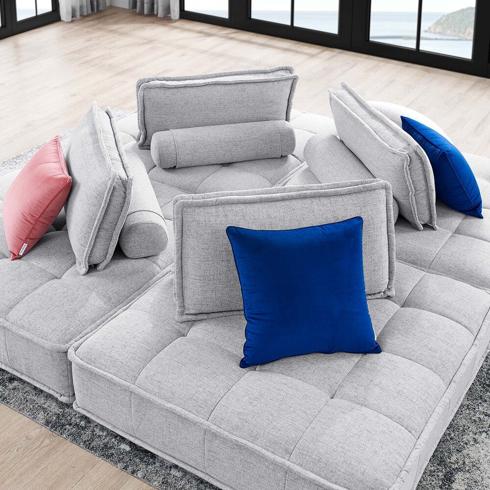 Modway Saunter 4-Piece Tufted Fabric Fabric Sectional Sofa by Modway-EEI-5208