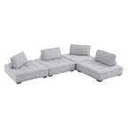 Modway Saunter 4-Piece Tufted Fabric Fabric Sectional Sofa by Modway-EEI-5208