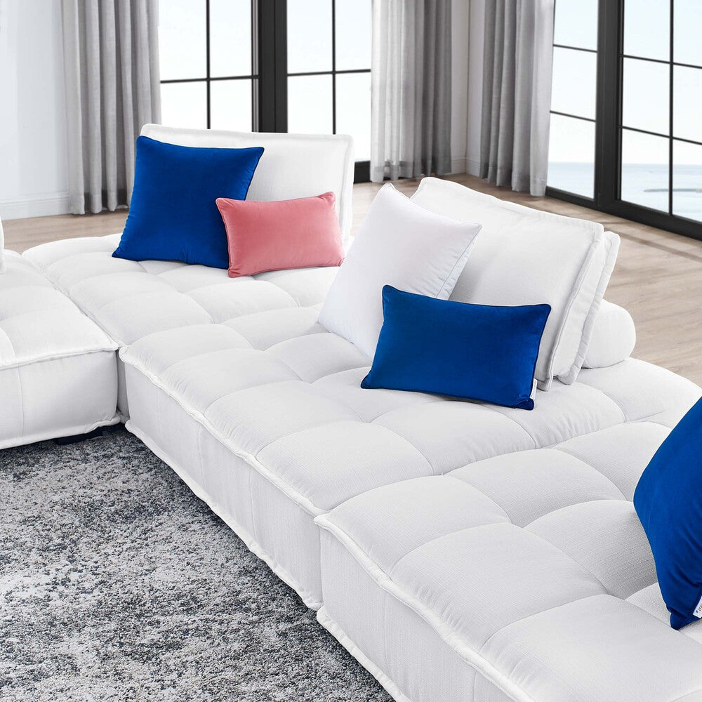 Modway Saunter 4-Piece Tufted Fabric Fabric Sectional Sofa by Modway-EEI-5208