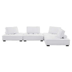 Modway Saunter 4-Piece Tufted Fabric Fabric Sectional Sofa by Modway-EEI-5208