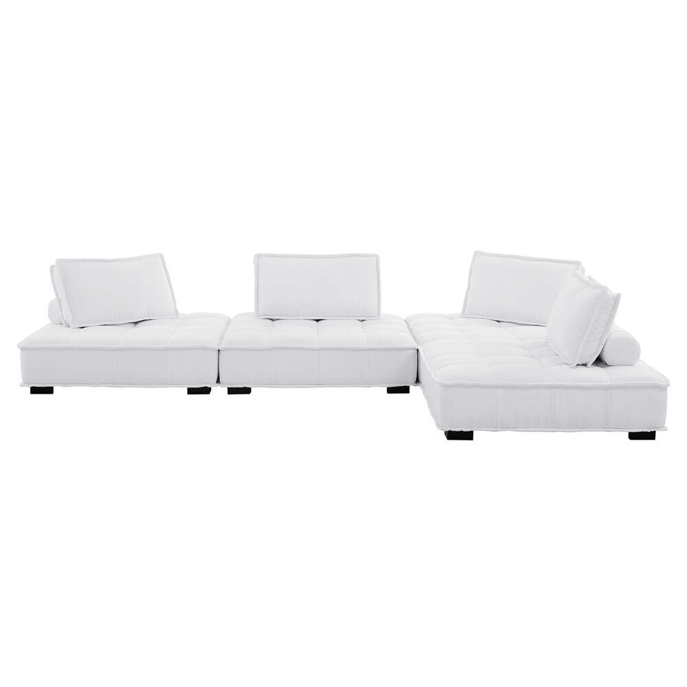 Modway Saunter 4-Piece Tufted Fabric Fabric Sectional Sofa by Modway-EEI-5208