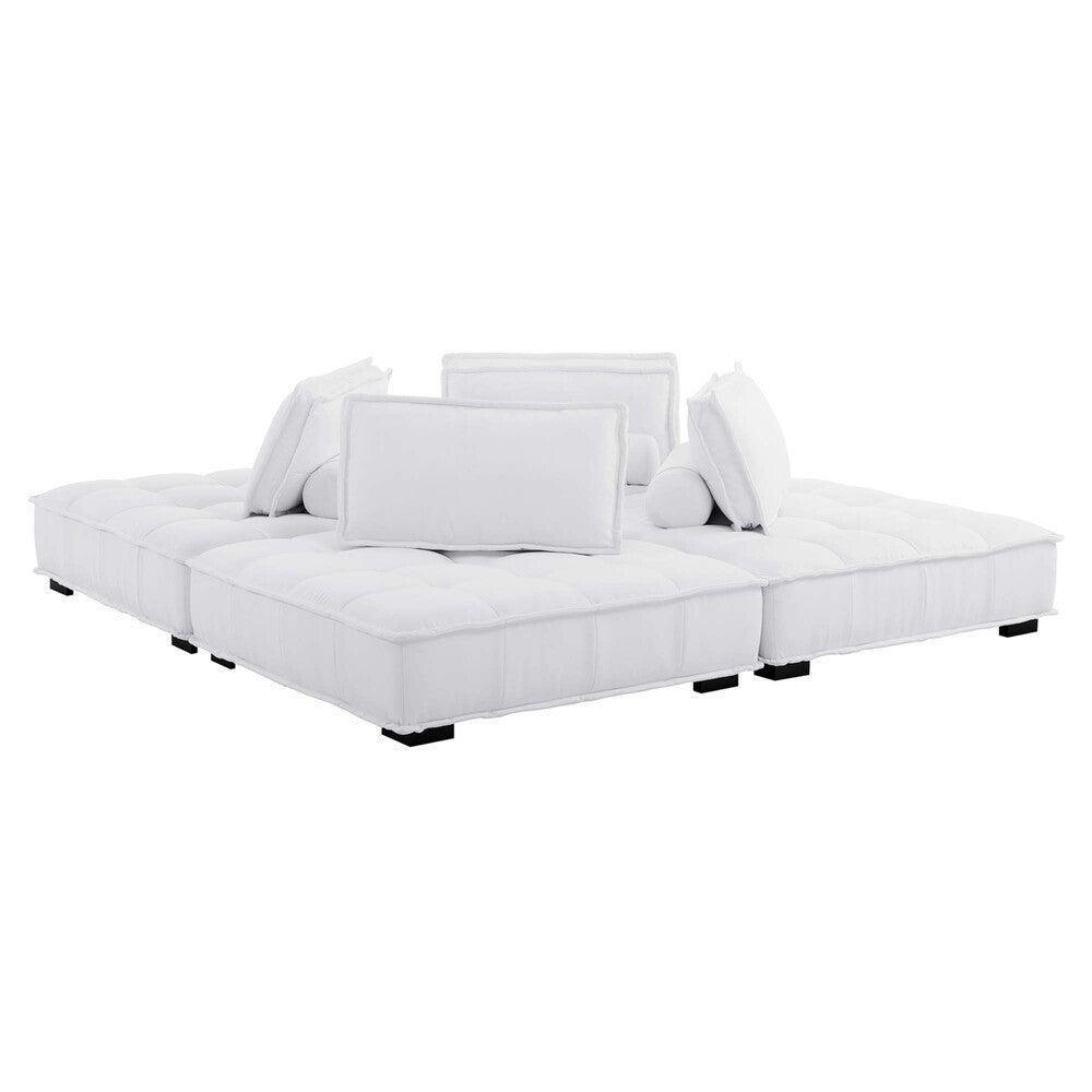 Modway Saunter 4-Piece Tufted Fabric Fabric Sectional Sofa by Modway-EEI-5208
