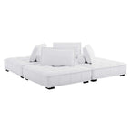 Modway Saunter 4-Piece Tufted Fabric Fabric Sectional Sofa by Modway-EEI-5208