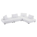 Modway Saunter 4-Piece Tufted Fabric Fabric Sectional Sofa by Modway-EEI-5208