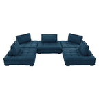 Modway Saunter 5-Piece Tufted Fabric Fabric Sectional Sofa by Modway-EEI-5210