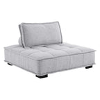 Modway Saunter 5-Piece Tufted Fabric Fabric Sectional Sofa by Modway-EEI-5210