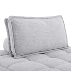 Modway Saunter 5-Piece Tufted Fabric Fabric Sectional Sofa by Modway-EEI-5210