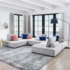Modway Saunter 5-Piece Tufted Fabric Fabric Sectional Sofa by Modway-EEI-5210