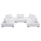 Modway Saunter 5-Piece Tufted Fabric Fabric Sectional Sofa by Modway-EEI-5210
