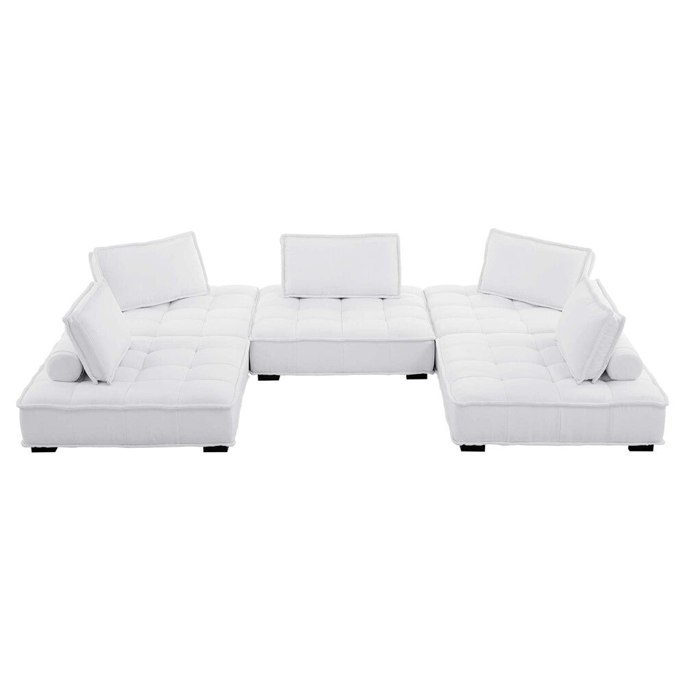 Modway Saunter 5-Piece Tufted Fabric Fabric Sectional Sofa by Modway-EEI-5210