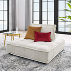Modway Saunter Tufted Fabric Armless Chair by Modway-EEI-4725-BEI  6